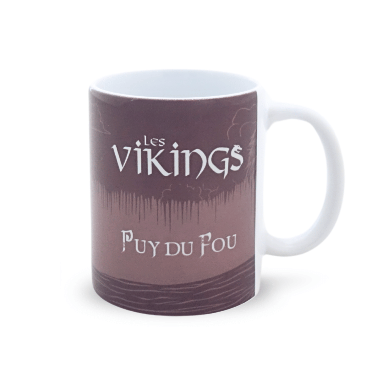 Mug loup marron - face texte