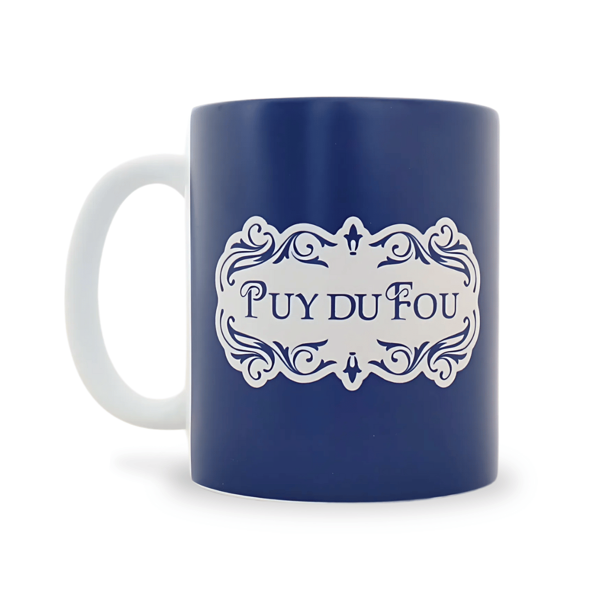 Mug mat Puy du Fou 1900 bleu - mug de face