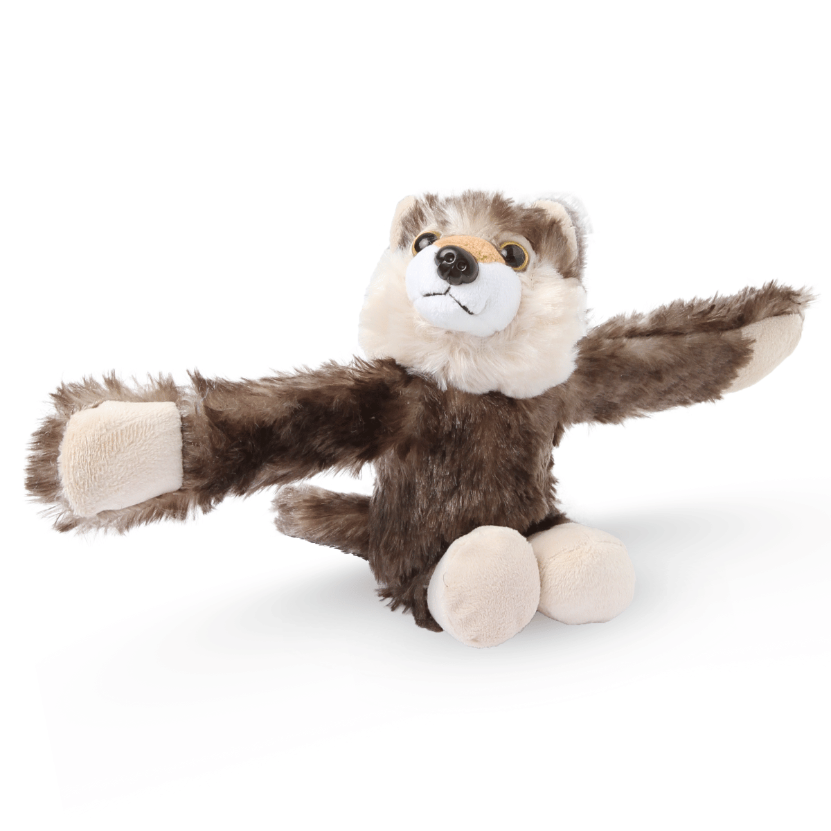 Peluche Loup clap - bracelet ouvert