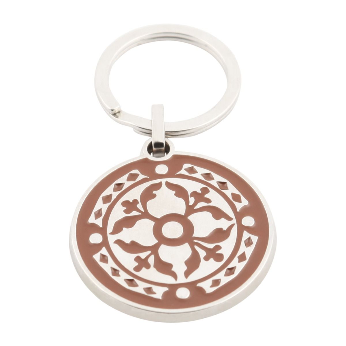 Face porte-clés bouclier viking rouge