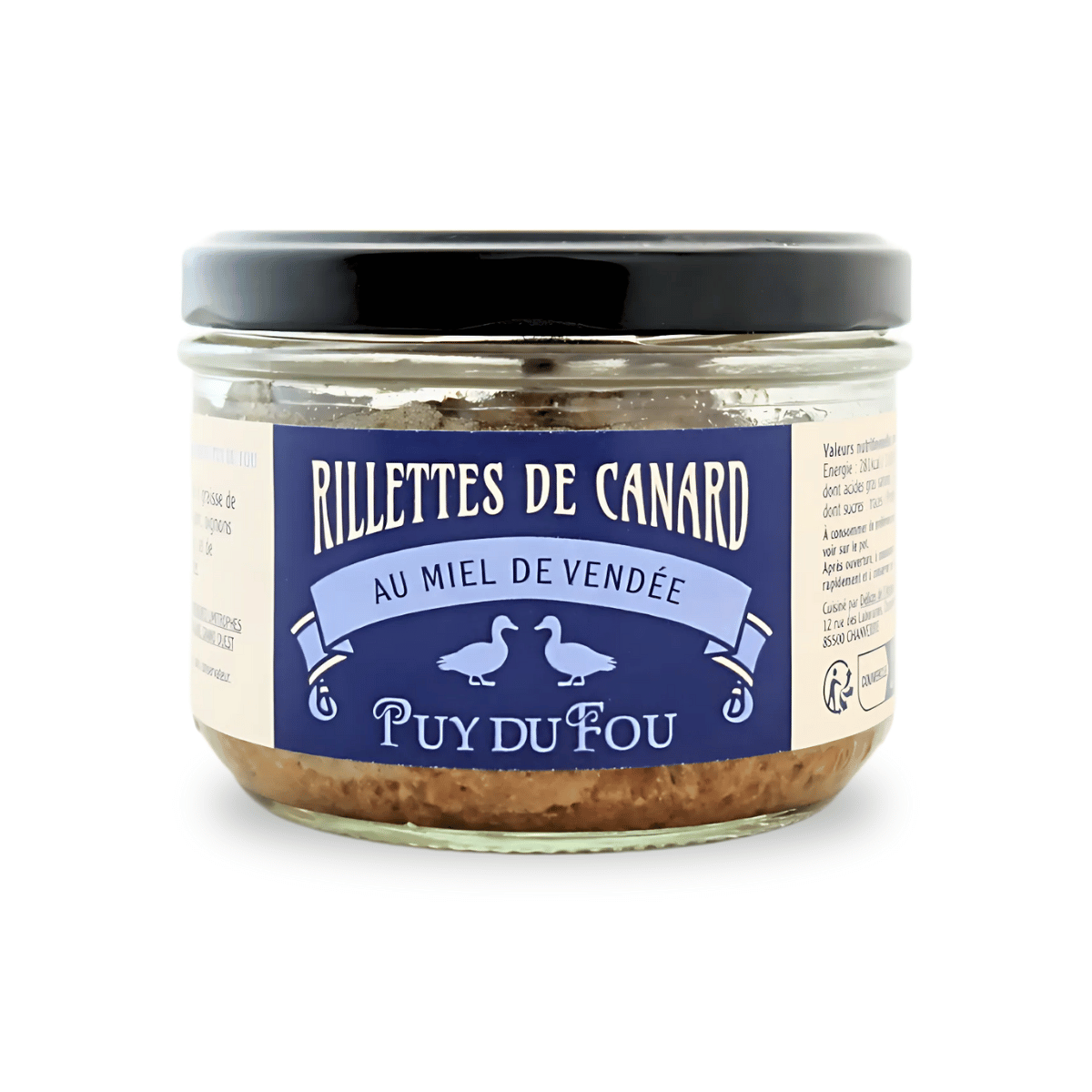 Rillettes de canard au miel de Vendée - produit de face