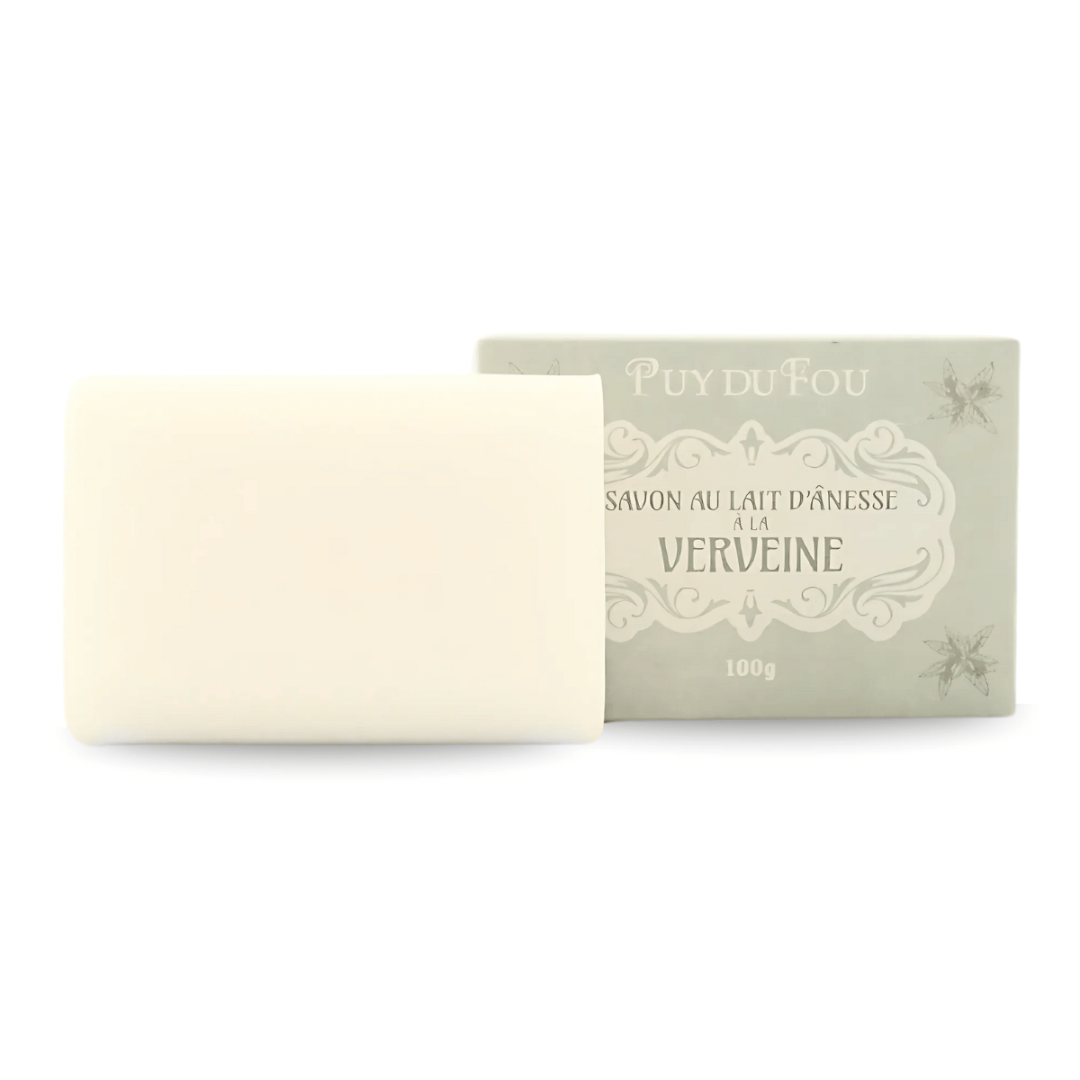 Savon au lait d'ânesse et à la verveine - boite + savon sorti