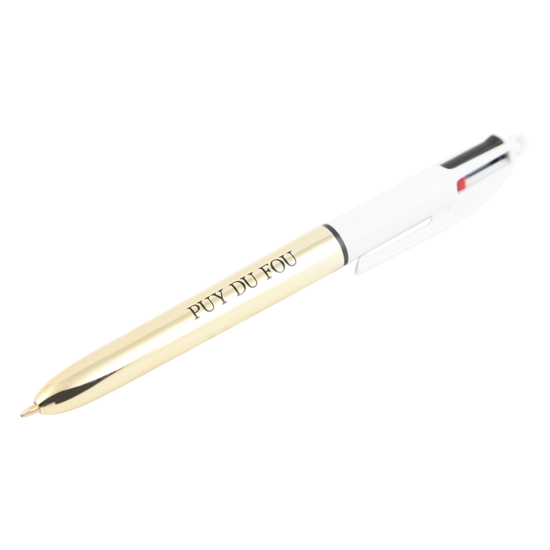 Stylo bic puy du fou or