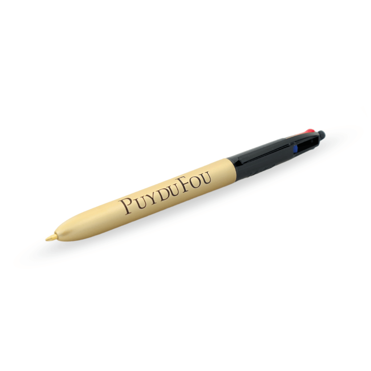 Stylo 4 couleur doré - posé 3/4