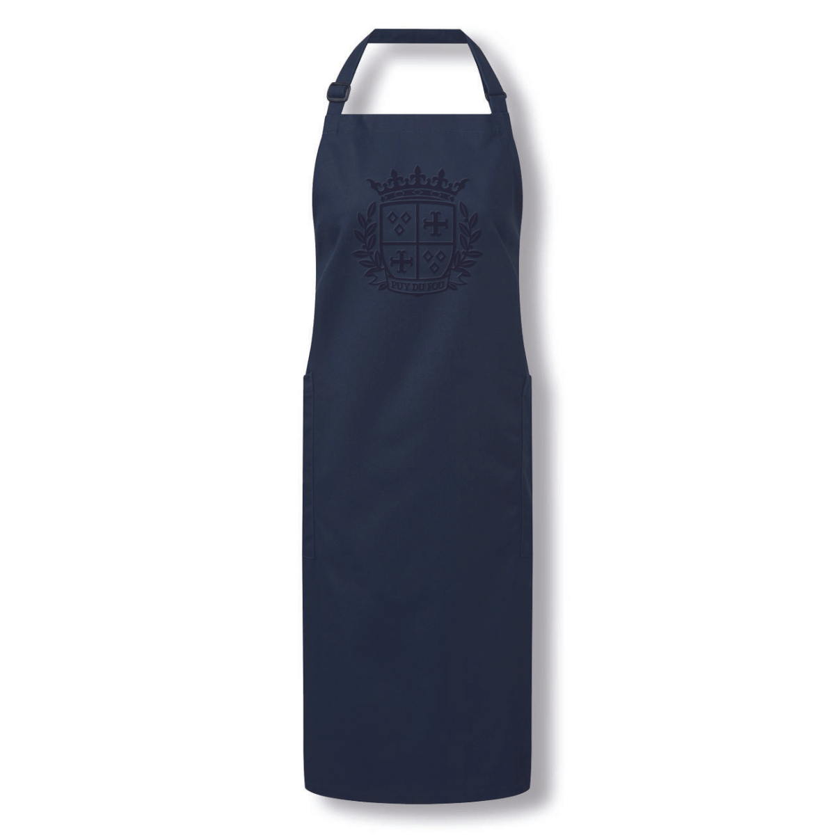 Tablier de cuisine bleu Puy du Fou