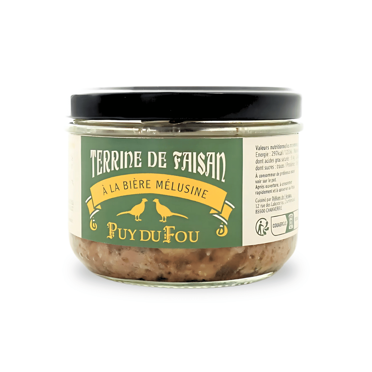 Terrine de Faisan à la bière Mélusine - produit de face 3/4
