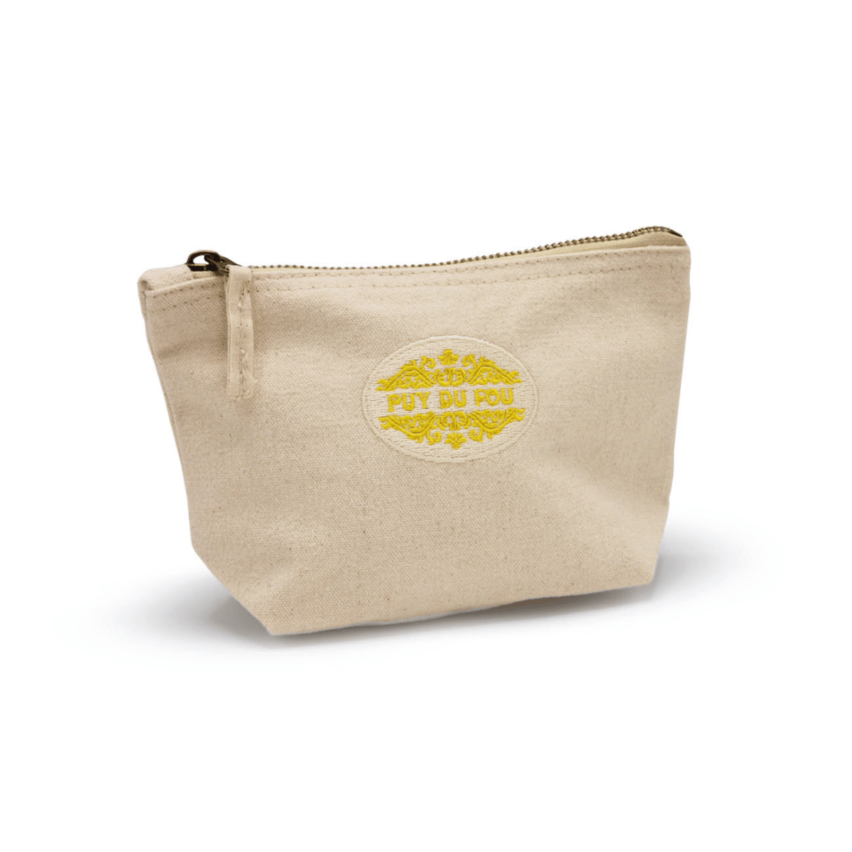 Pochette en tissus beige Puy du Fou