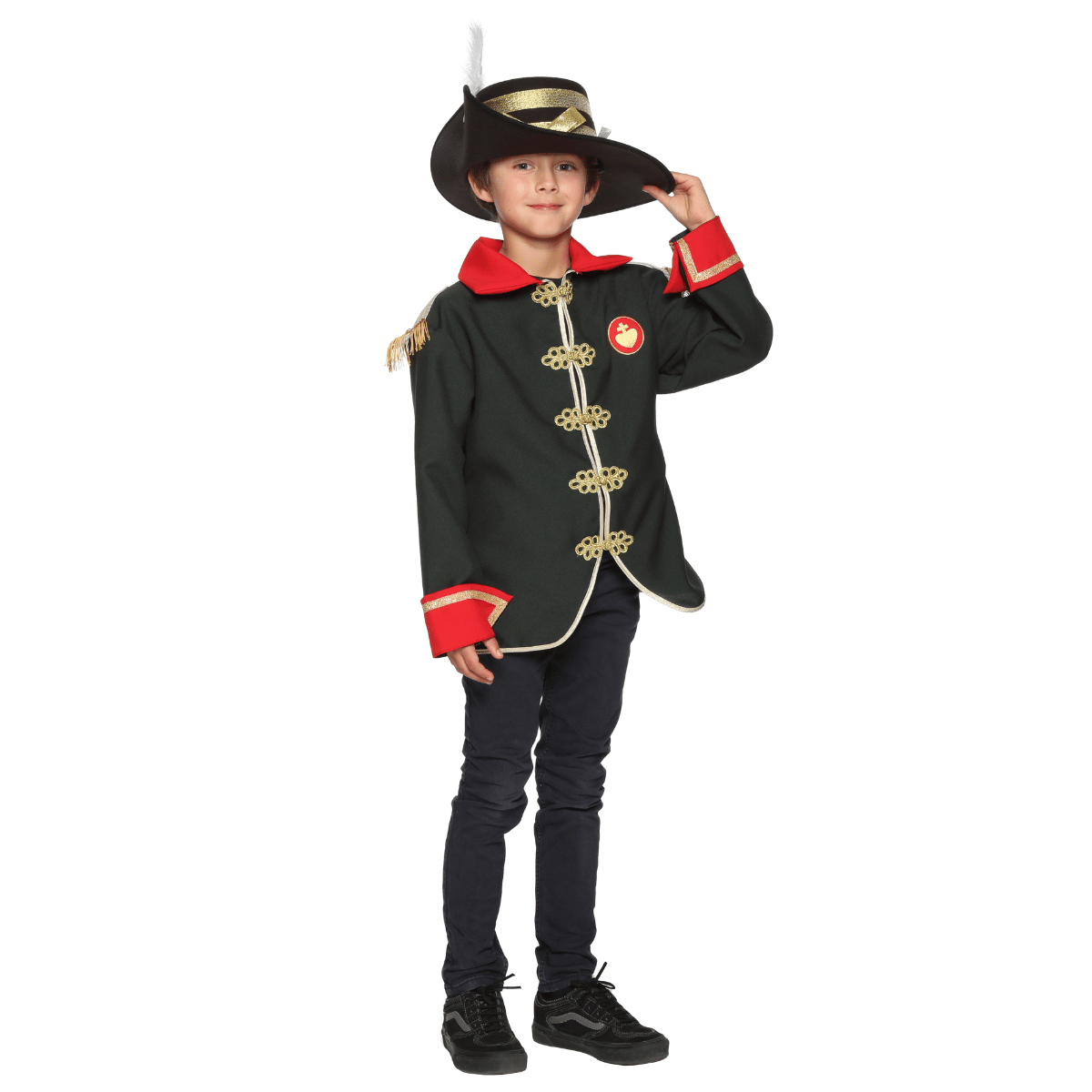 Veste déguisement Charette + chapeau porté de profil 3/4