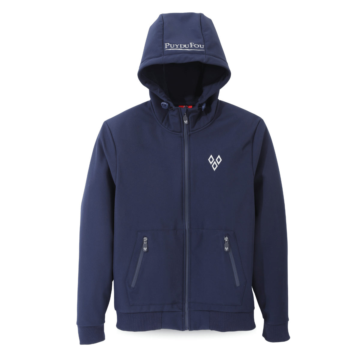 Veste softshell bleue marine homme - de face