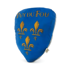 Bouclier en mousse bleu - de biais