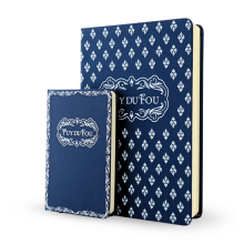 Carnets Puy du Fou 1900 bleu format A5 et A6 - de biais