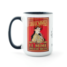 Grand mug affiches le Mime et l'Etoile - côté mime