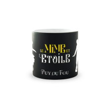 Mini mug noir le Mime et l'Etoile - face texte