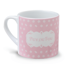 Mini mug Puy du Fou 1900 rose - mug de face