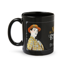 Mug noir le Mime et l'Etoile - profil Mimoza