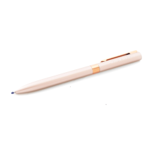 Stylo Puy du Fou 1900 rose - de biais mine sortie