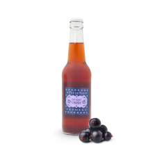 Thé glacé au cassis - bouteille de face avec cassis