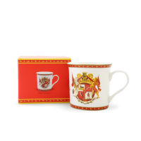 Mug en porcelaine armoiries et sa boite