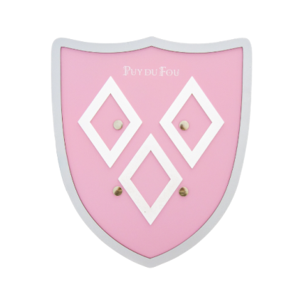 Bouclier mâcles en bois rose - image détourée