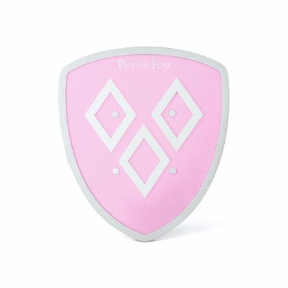 Bouclier mâcles en bois rose