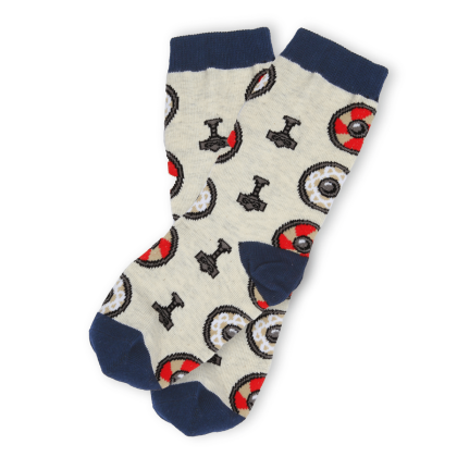 Chaussettes viking enfant - la paire de profil