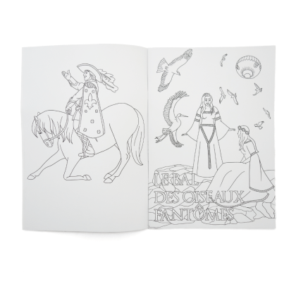 Coloriages Puy du Fou, les grands spectacles - ouvert fond blanc