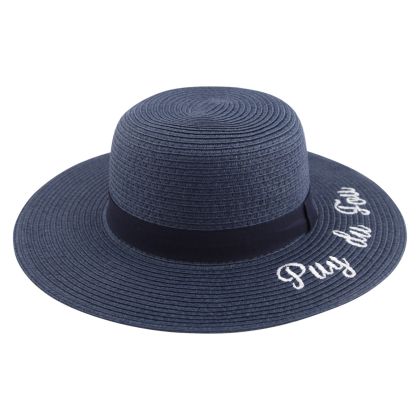 Chapeau capeline bleu marine puy du fou