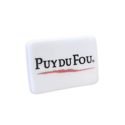 Fève Puy du fou en céramique de 3/4