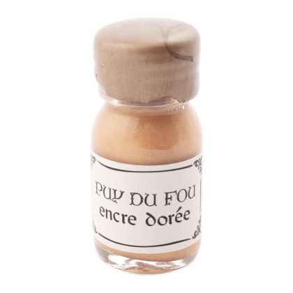 Fiole encre or