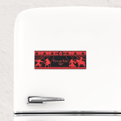 Magnet noir Mousquetaire de Richelieu - sur frigo