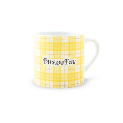 Mini mug jaune le Mime et l'Etoile - face Puy du Fou
