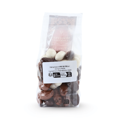 Mogettes 3 chocolats - sachet de dos