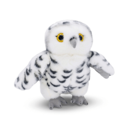 Peluche chouette harfang 20 cm - de biais