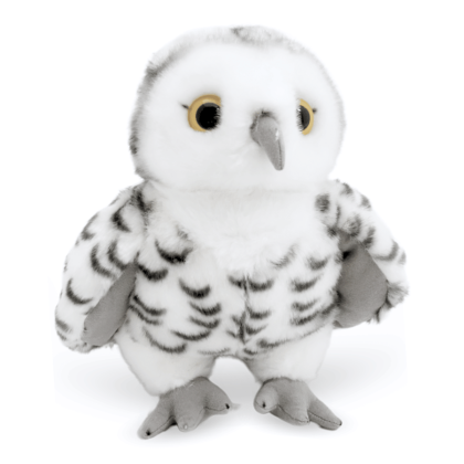 Peluche chouette harfang 25 cm - de biais