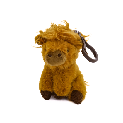 Porte-clés peluche Highland - assis de biais