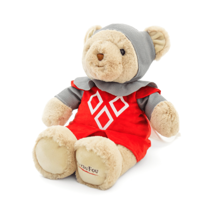 Peluche ours Chevalier - de côté