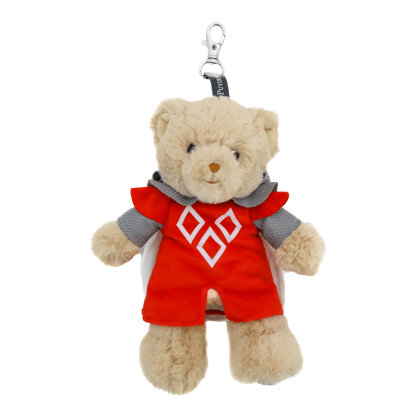 Porte-clés peluche ours Chevalier - suspendu