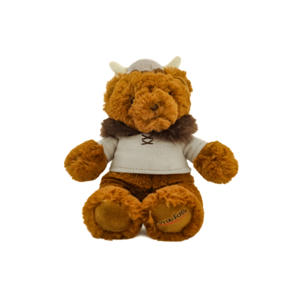 Porte-clés peluche ours Viking - de face
