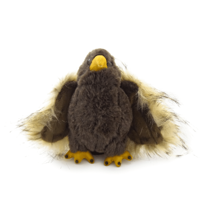 Porte-clés peluche Aigle - de face
