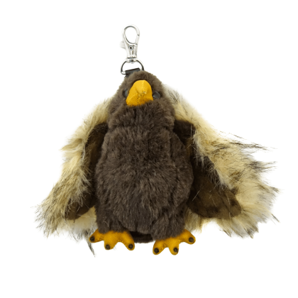 Porte-clés peluche Aigle - suspendu