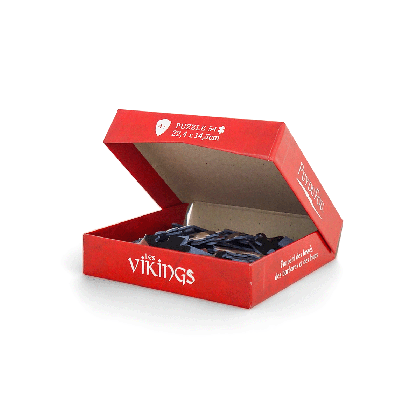 Puzzle Les Vikings Puy du Fou – boîte ouverte avec les 54 pièces, format 22,4 x 14,5 cm, dès 4 ans