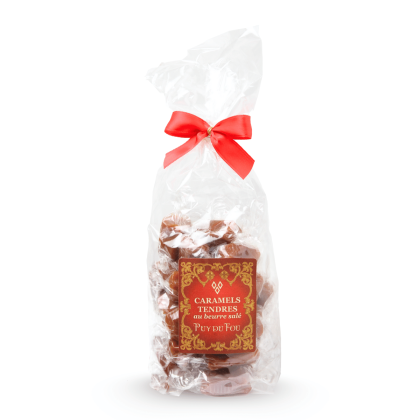 Sachet de caramels tendres au beurre salé - de face