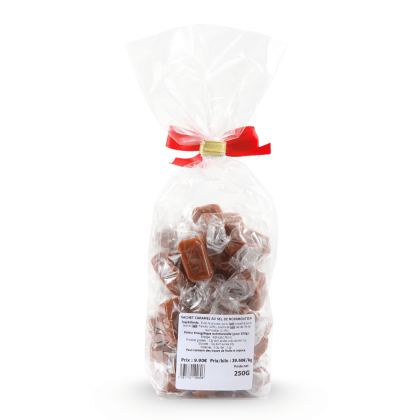 Sachet de caramels tendres au beurre salé - de dos