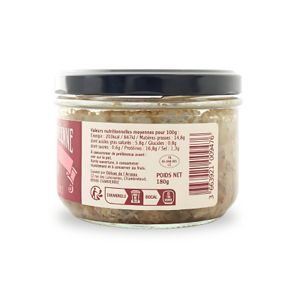 Terrine vendéenne au Mareuil - produit de profil (valeurs nutritionnelles)