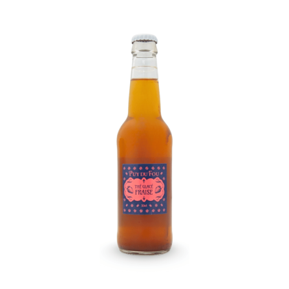 Thé glacé à la fraise - bouteille de face