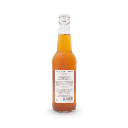 Thé glacé à la fraise - bouteille de dos