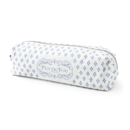 Trousse Puy du Fou 1900 bleue - fermée de biais
