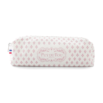 Trousse Puy du Fou 1900 rose - fermée de face