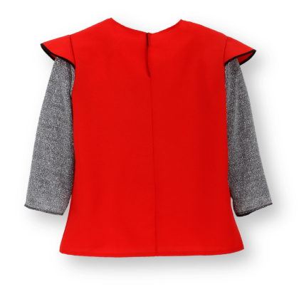 Tunique de déguisement de chevalier pour enfant, couleur rouge / gris ,boutique officielle du Puy du Fou.