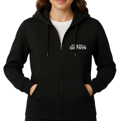 Veste zippée noire Foulée des Géants - Portée par une femme